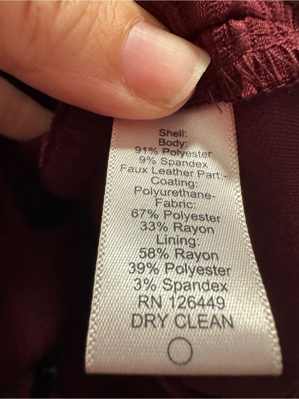 Mark Zunino Women's Ribbed Zip-Front Jacket in Burgundy - Picture 3 of 5